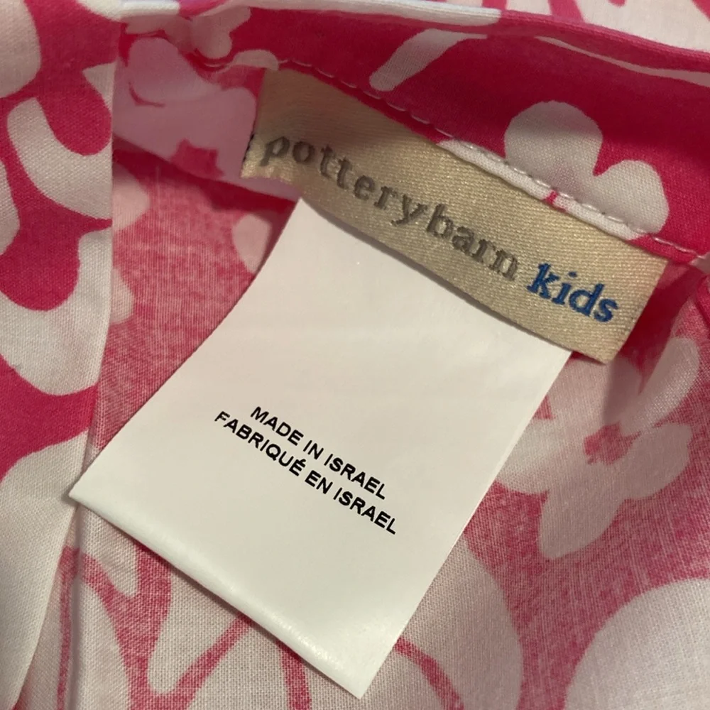 Pottery barn Callie sham floral Euro pink white New